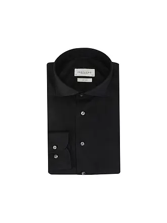 PROFUOMO | Camisa Slim Fit | schwarz